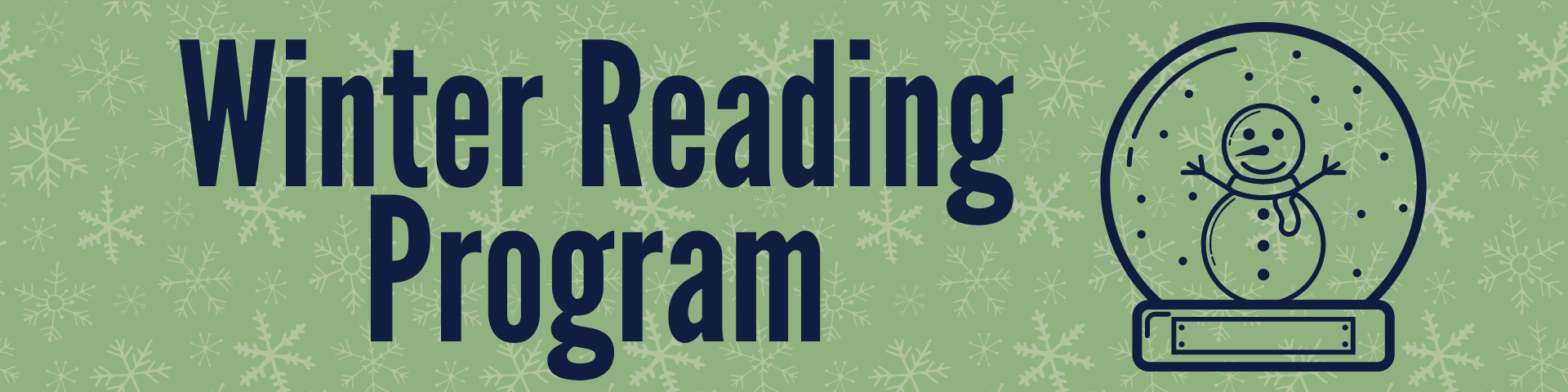 Winter Reading Program header graphic