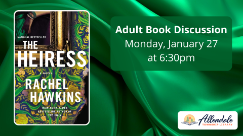 Adult Book Discussion Monday, January 27, 6:30 PM