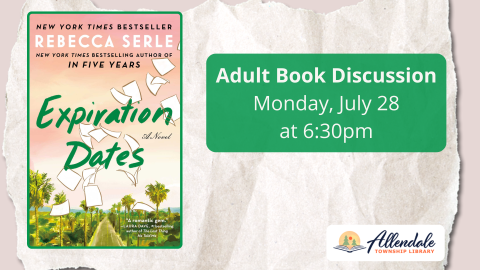 Adult Book Discussion Monday, July 28, 6:30 PM