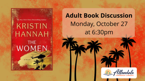 Adult Book Discussion Monday, October 27, 6:30 PM