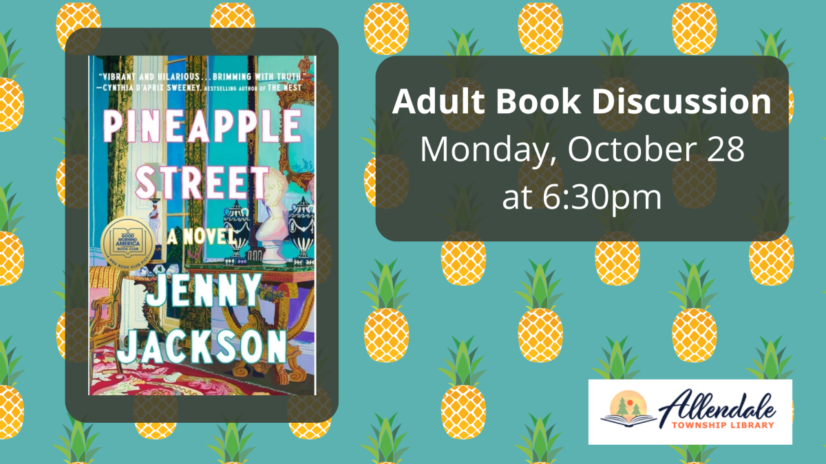 Adult Book Discussion Monday, October 28, 6:30 PM